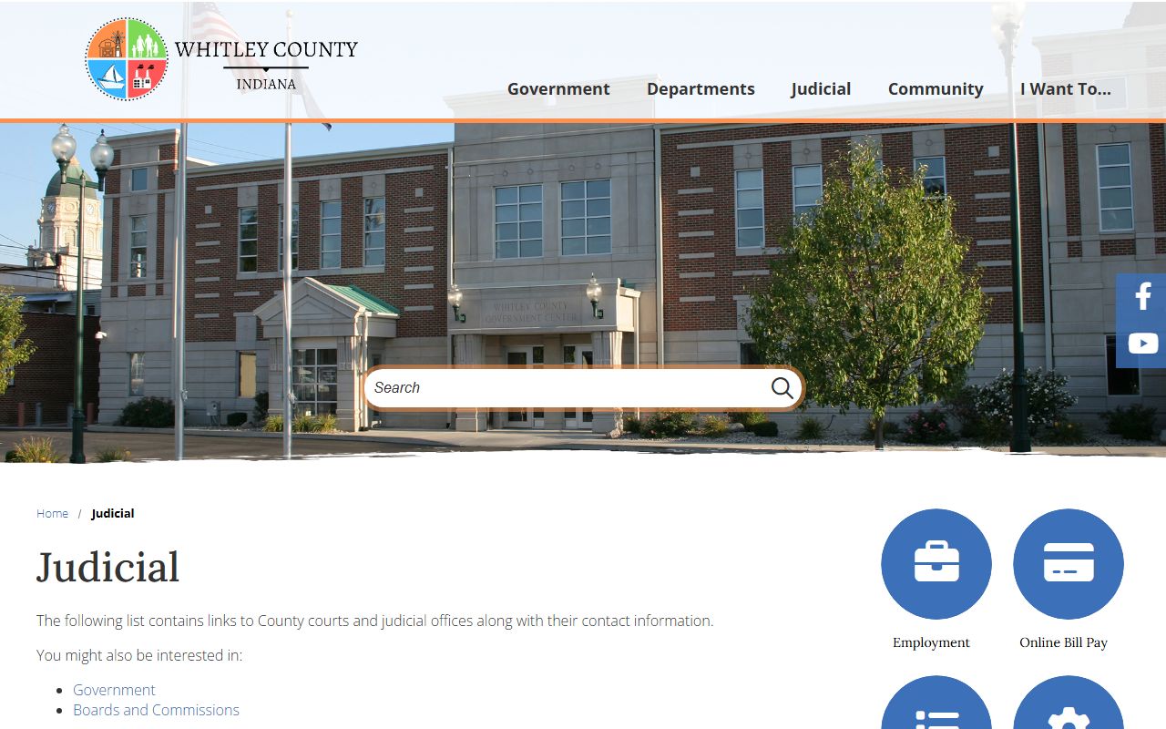 Whitley County court records judicial directory