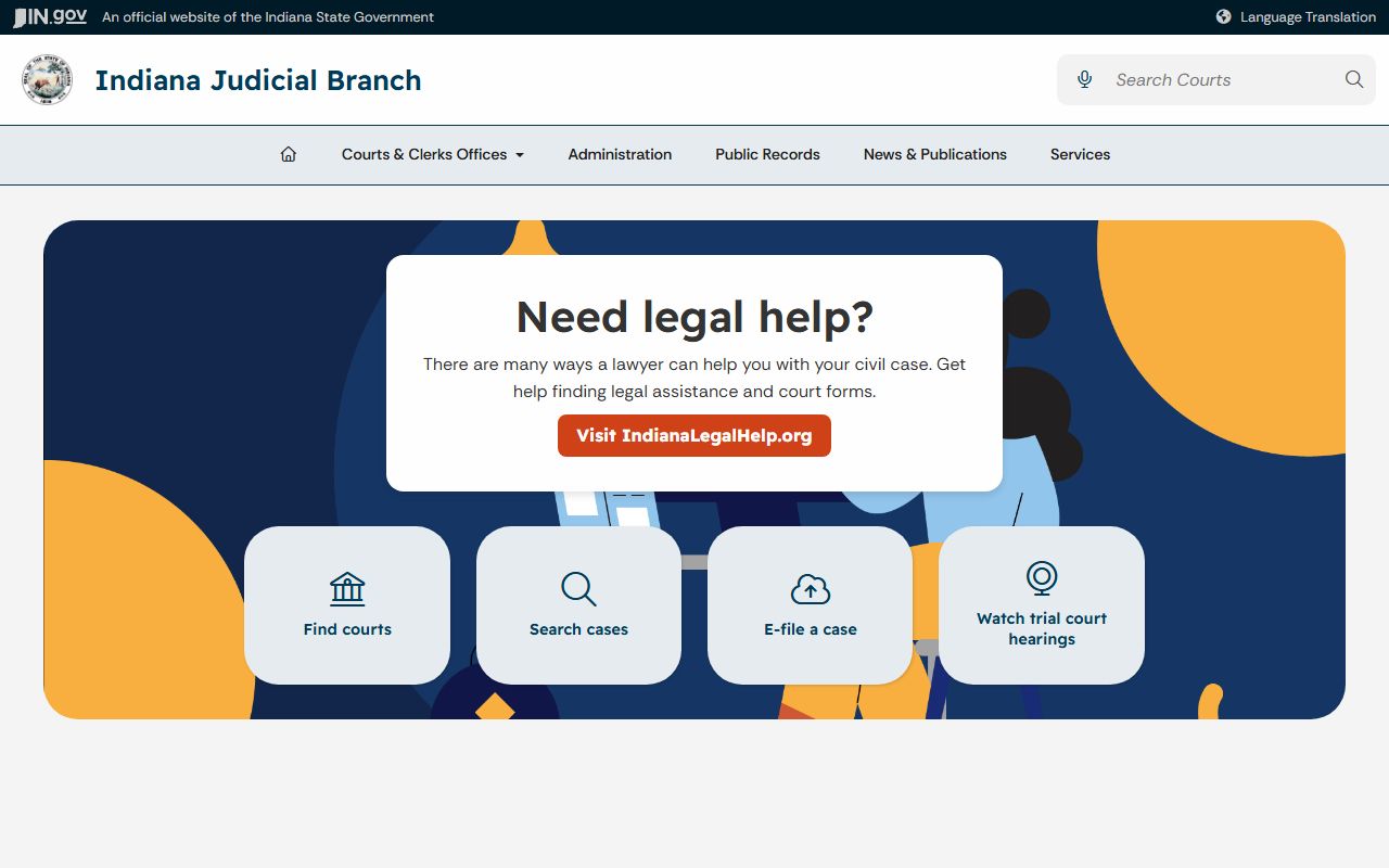 Whitley County court records Indiana Judicial Branch homepage