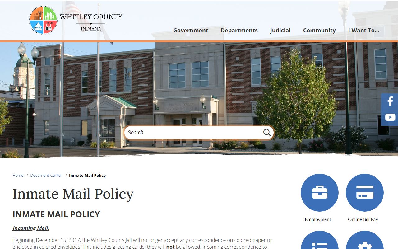 Whitley County traffic court records county document center page