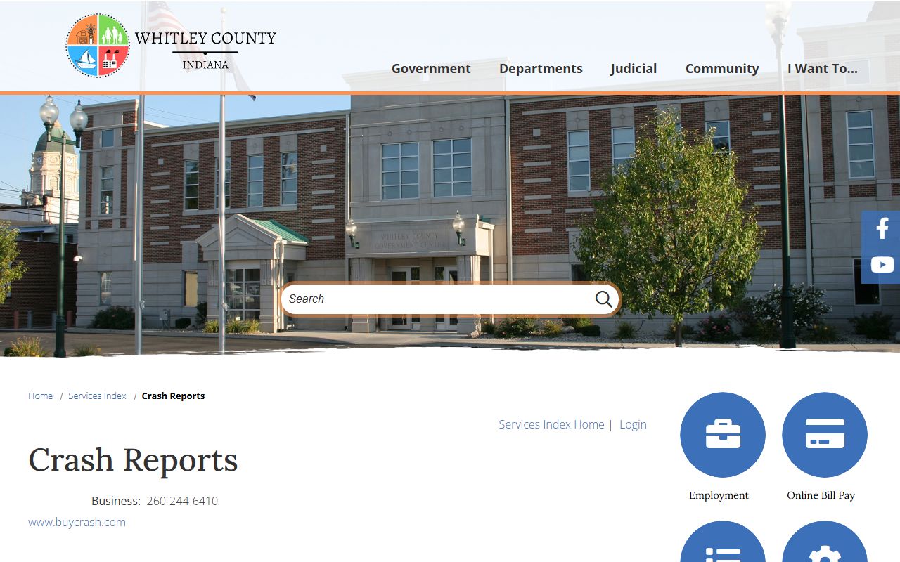 Whitley County warrant records and sheriff crash report access